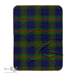 Scotstee Shop Tartan Plaid Blanket Dundas Scottish Tartan Plaid Sherpa Blanket