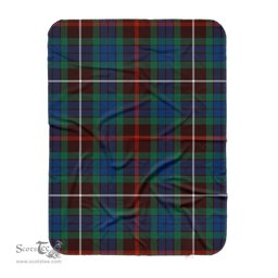Scotstee Shop Tartan Plaid Blanket Fraser Hunting Ancient Scottish Tartan Plaid Sherpa Blanket
