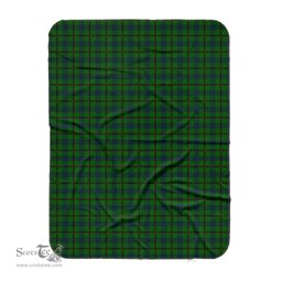 Scotstee Shop Tartan Plaid Blanket Agnew Hunting Scottish Tartan Plaid Sherpa Blanket