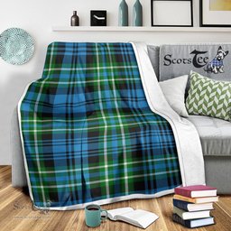 Scotstee Shop Tartan Plaid Blanket Arbuthnott Hunting Scottish Tartan Plaid Sherpa Blanket