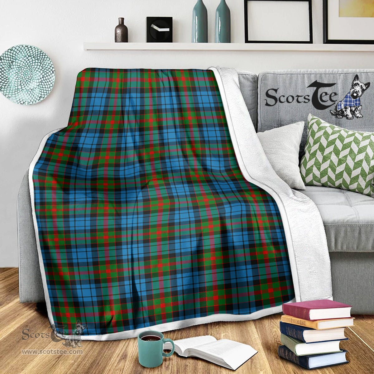 Scotstee Shop Tartan Plaid Blanket Fletcher Of Dunan Scottish Tartan Plaid Sherpa Blanket