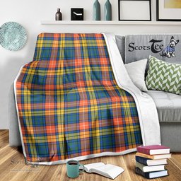 Scotstee Shop Tartan Plaid Blanket Buchanan Ancient Scottish Tartan Plaid Sherpa Blanket