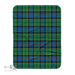 Scotstee Shop Tartan Plaid Blanket Forsyth Ancient Scottish Tartan Plaid Sherpa Blanket