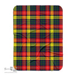 Scotstee Shop Tartan Plaid Blanket Buchanan Modern Scottish Tartan Plaid Sherpa Blanket