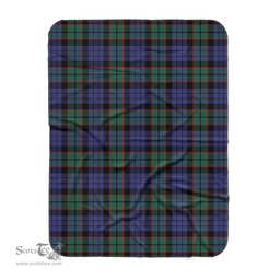 Scotstee Shop Tartan Plaid Blanket Fletcher Modern Scottish Tartan Plaid Sherpa Blanket