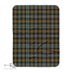 Scotstee Shop Tartan Plaid Blanket Farquharson Weathered Scottish Tartan Plaid Sherpa Blanket