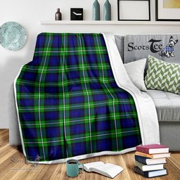 Scotstee Shop Tartan Plaid Blanket Bannerman Scottish Tartan Plaid Sherpa Blanket