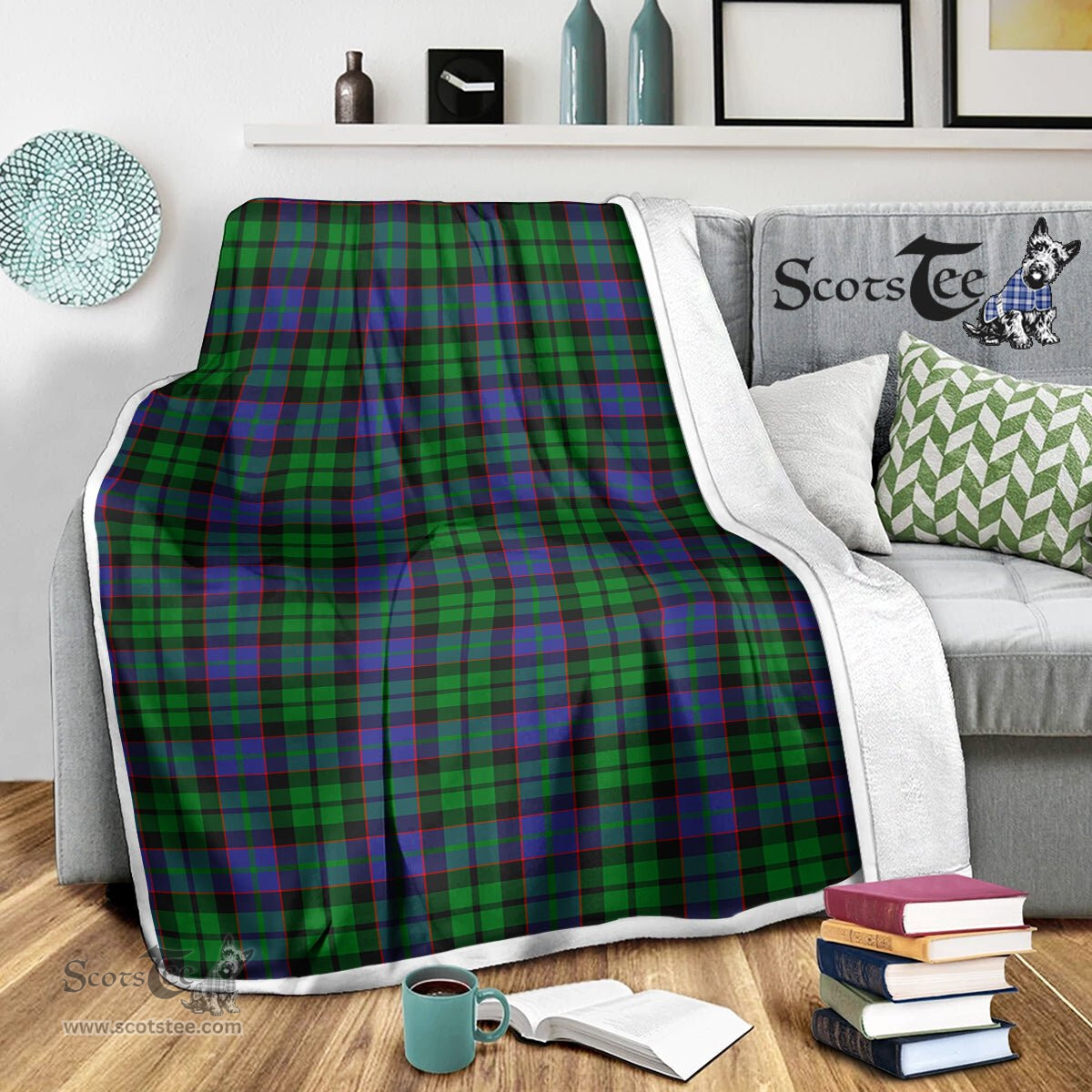 Scotstee Shop Tartan Plaid Blanket Ferguson Of Balquhidder Scottish Tartan Plaid Sherpa Blanket