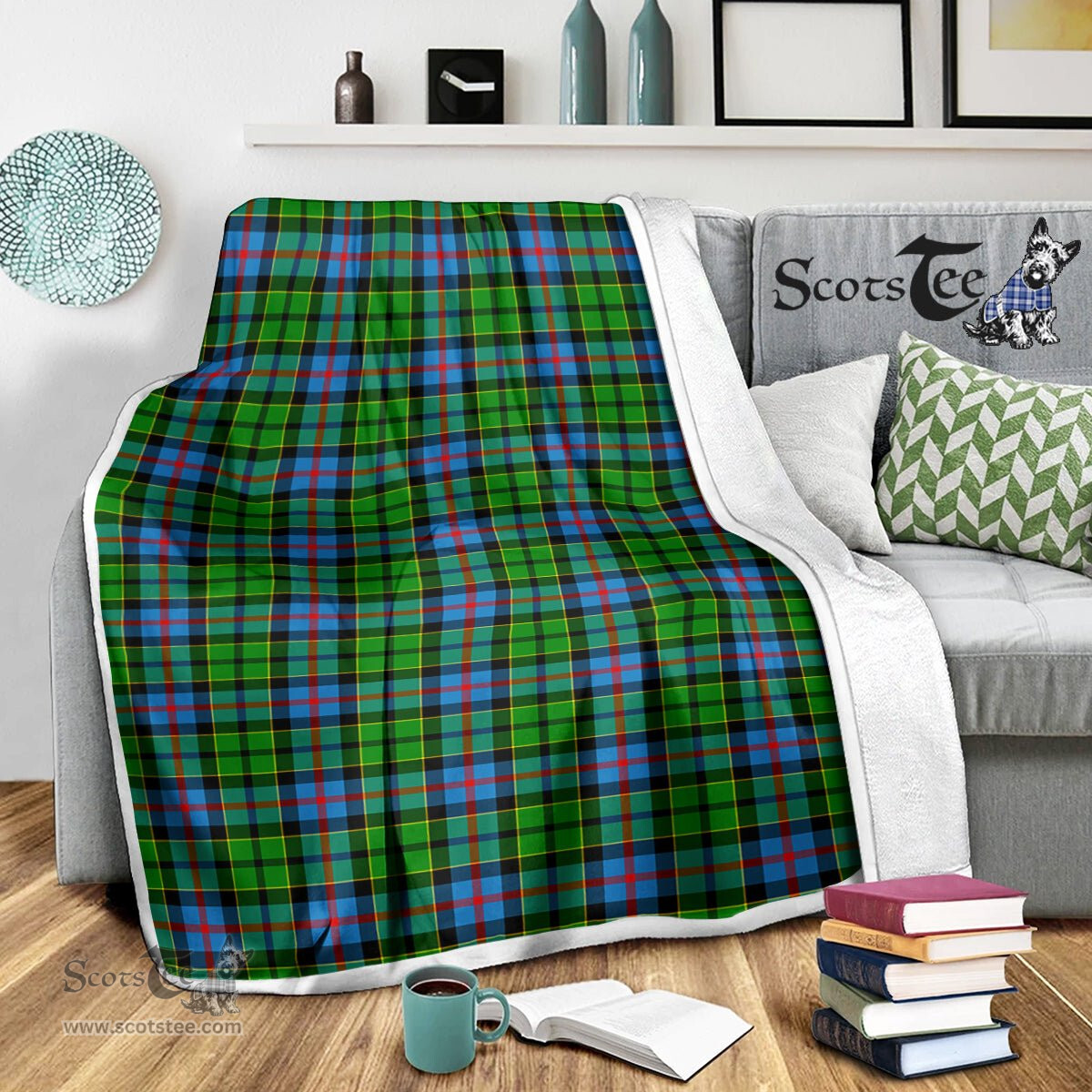 Scotstee Shop Tartan Plaid Blanket Forsyth Scottish Tartan Plaid Sherpa Blanket