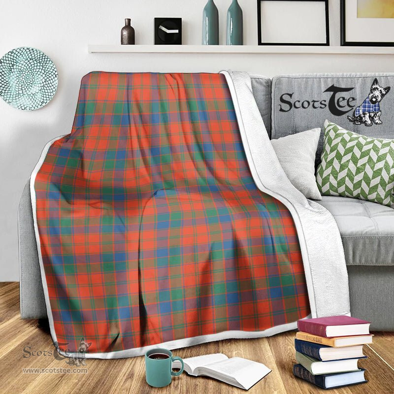 Scotstee Shop Tartan Plaid Blanket Robertson Ancient Scottish Tartan Plaid Sherpa Blanket