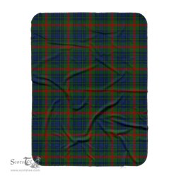 Scotstee Shop Tartan Plaid Blanket Aiton Hunting Scottish Tartan Plaid Sherpa Blanket