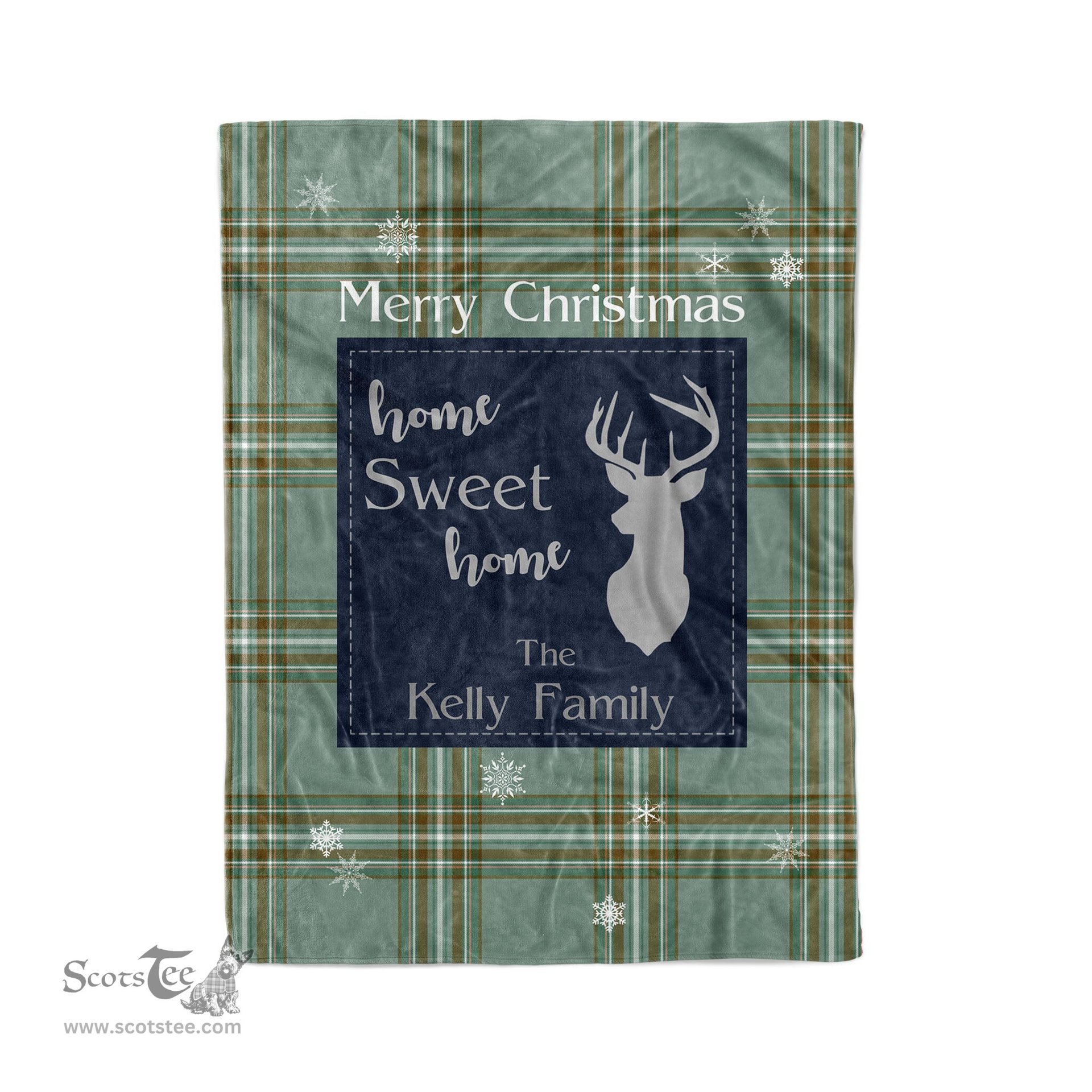 Scotstee Shop Tartan Plaid Christmas Fleece Blankets Clan Kelly Plaid Blanket, tartan blanket, tartan blanket fleece, plaid blanket, plaid fleece blanket, clan tartan blanket, clan blanket, christmas blanket