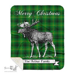 Scotstee Shop Plaid Tartan Blanket With Moose Clan Arthur Plaid Blanket, plaid blanket australia,plaid blanket canada,plaid christmas blanket,plaid fleece sherpa blanket,plaid sherpa blanket canada,plaid sherpa blanket lipstick,plaid sherpa blanket pink,plaid sherpa blanket queen