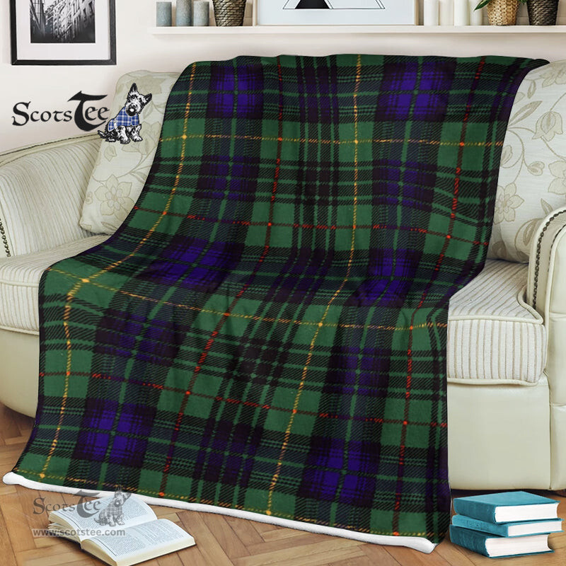 Scotstee Shop - Scotstee Shop Tartan Plaid Fleece Blankets Monteith Hunting Clan Tartan Plaid Fleece Blanket Scottish