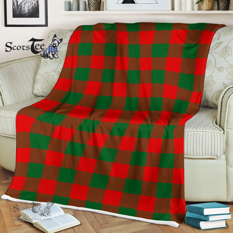 Scotstee Shop - Scotstee Shop Tartan Plaid Fleece Blankets Moncrieffe Clan Tartan Plaid Fleece Blanket Scottish