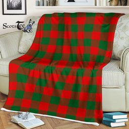 Scotstee Shop - Scotstee Shop Tartan Plaid Fleece Blankets Moncrieffe Clan Tartan Plaid Fleece Blanket Scottish