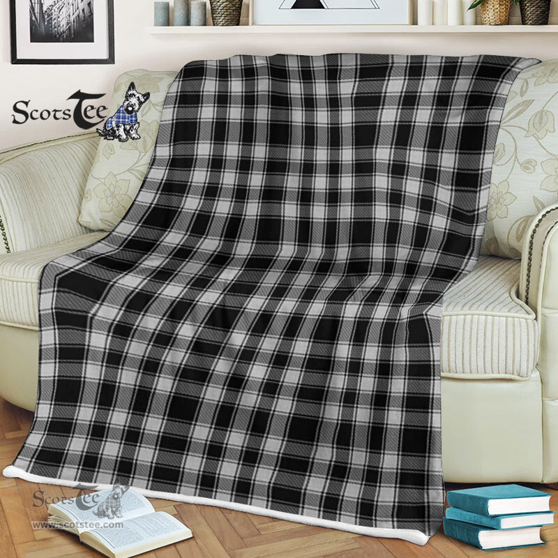 Scotstee Shop - Scotstee Shop Tartan Plaid Fleece Blankets MacPhee Black Clan Tartan Plaid Fleece Blanket Scottish