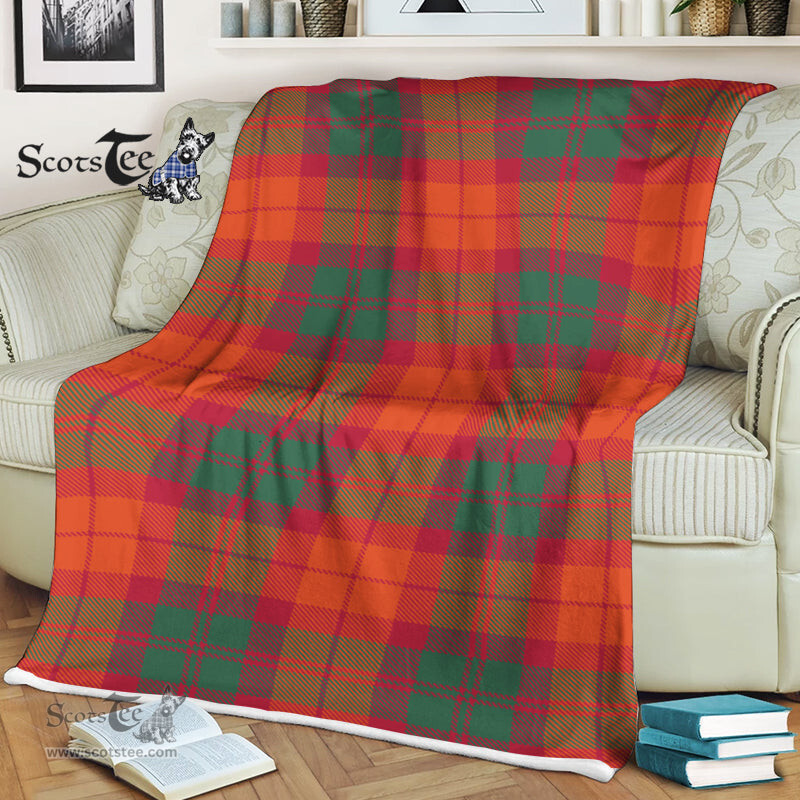 Scotstee Shop - Scotstee Shop Tartan Plaid Fleece Blankets MacNab Ancient Clan Tartan Plaid Fleece Blanket Scottish