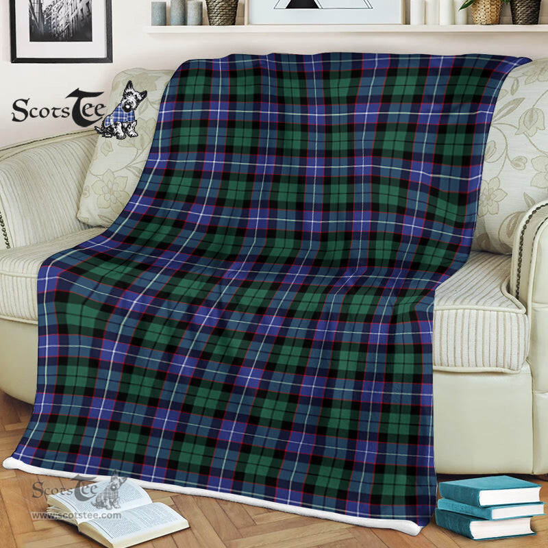 Scotstee Shop - Scotstee Shop Tartan Plaid Fleece Blankets Mitchell Clan Tartan Plaid Fleece Blanket Scottish