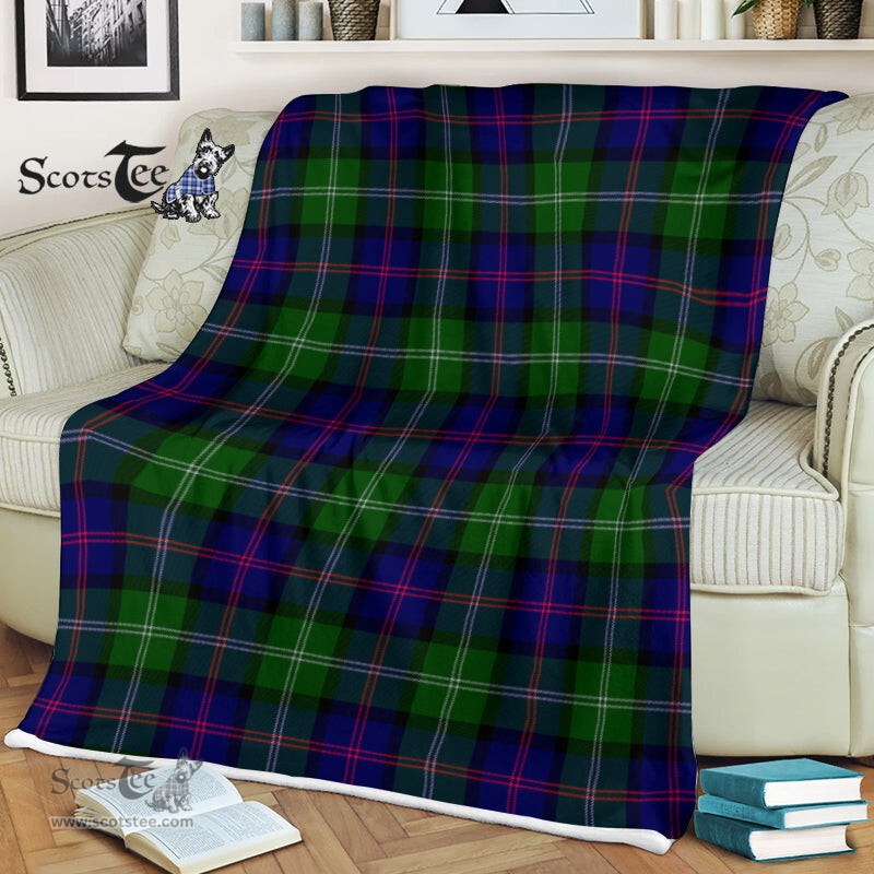 Scotstee Shop - Scotstee Shop Tartan Plaid Fleece Blankets MacThomas Modern Clan Tartan Plaid Fleece Blanket Scottish