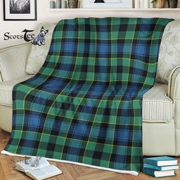 Scotstee Shop - Scotstee Shop Tartan Plaid Fleece Blankets Mouat Clan Tartan Plaid Fleece Blanket Scottish