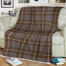 Scotstee Shop - Scotstee Shop Tartan Plaid Fleece Blankets MacIntyre Hunting Weathered Clan Tartan Plaid Fleece Blanket Scottish