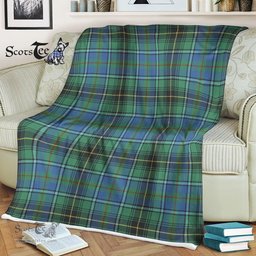 Plaid Blanket MacInnes Ancient Tartan Blanket Scottish Plaid Throw Blanket Tartan Plaid Fleece Blanket