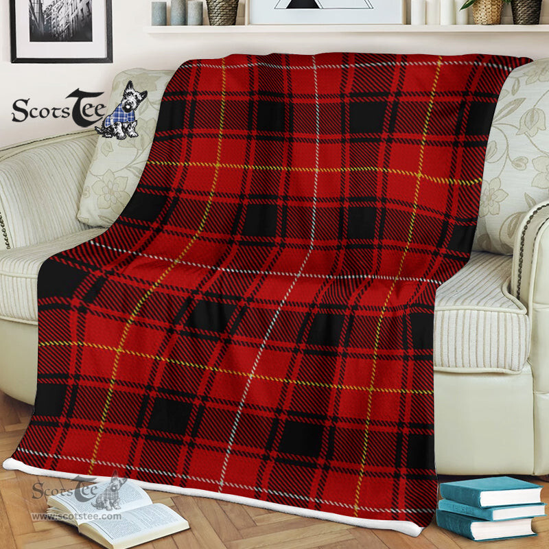 Scotstee Shop - Scotstee Shop Tartan Plaid Fleece Blankets MacIver Clan Tartan Plaid Fleece Blanket Scottish