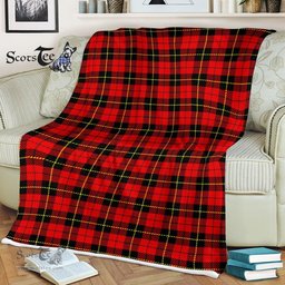 Plaid Blanket Wallace Tartan Blanket Scottish Plaid Throw Blanket Tartan Plaid Fleece Blanket