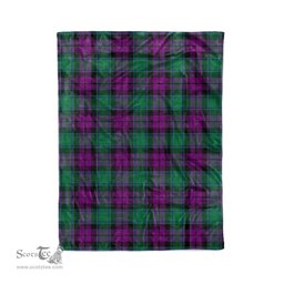 Plaid Blanket MacArthur Milton Tartan Blanket Scottish Plaid Throw Blanket Tartan Plaid Fleece Blanket