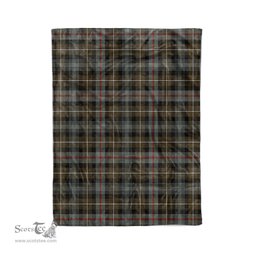 Plaid Blanket MacKenzie Weathered Tartan Blanket Scottish Plaid Throw Blanket Tartan Plaid Fleece Blanket