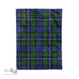Robertson Tartan Blanket Plaid Blanket Robertson Hunting Modern Tartan Blanket Scottish Plaid Throw Blanket Tartan Plaid Fleece Blanket - Scotstee Shop