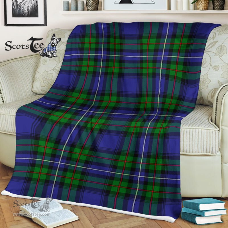 Robertson Tartan Blanket Plaid Blanket Robertson Hunting Modern Tartan Blanket Scottish Plaid Throw Blanket Tartan Plaid Fleece Blanket - Scotstee Shop
