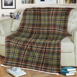 Scotstee Shop - Scotstee Shop Tartan Plaid Fleece Blankets Scott Green Weathered Clan Tartan Plaid Fleece Blanket Scottish