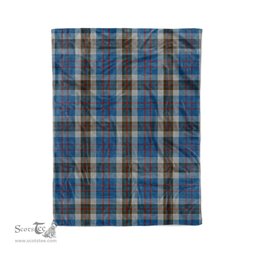 Plaid Blanket Thomson Blue Tartan Blanket Scottish Plaid Throw Blanket Tartan Plaid Fleece Blanket