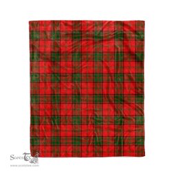Plaid Blanket Adair Tartan Blanket Scottish Red Plaid Throw Blanket Tartan Plaid Fleece Blanket - Scotstee Shop