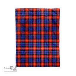 Plaid Blanket Anstruther Tartan Blanket Scottish Red Plaid Throw Blanket Tartan Plaid Fleece Blanket - Scotstee Shop