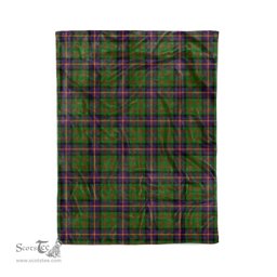 Plaid Sherpa Blanket Cochrane Tartan Blanket Scottish Blue Plaid Throw Blanket Tartan Plaid Fleece Blanket - Scotstee Shop
