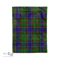 Plaid Blanket Adam Hunting Tartan Blanket Scottish Green Plaid Throw Blanket Tartan Plaid Fleece Blanket - Scotstee Shop