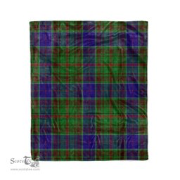 Plaid Blanket Adam Hunting Tartan Blanket Scottish Green Plaid Throw Blanket Tartan Plaid Fleece Blanket - Scotstee Shop