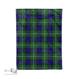 Plaid Blanket Alexander Tartan Blanket Scottish Green Plaid Throw Blanket Tartan Plaid Fleece Blanket - Scotstee Shop