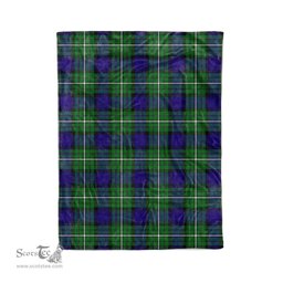 Plaid Blanket Alexander Tartan Blanket Scottish Green Plaid Throw Blanket Tartan Plaid Fleece Blanket - Scotstee Shop