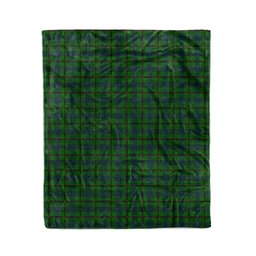 Plaid Blanket Agnew Hunting Tartan Blanket Scottish Green Plaid Throw Blanket Tartan Plaid Fleece Blanket - Scotstee Shop