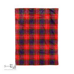 Plaid Blanket Abernethy Tartan Blanket Scottish Red Plaid Throw Blanket Tartan Plaid Fleece Blanket - Scotstee Shop