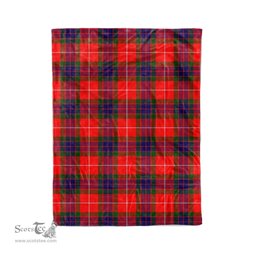 Plaid Blanket Abernethy Tartan Blanket Scottish Red Plaid Throw Blanket Tartan Plaid Fleece Blanket - Scotstee Shop