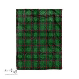 Plaid Blanket Anstruther Hunting Tartan Blanket Scottish Green Plaid Throw Blanket Tartan Plaid Fleece Blanket - Scotstee Shop
