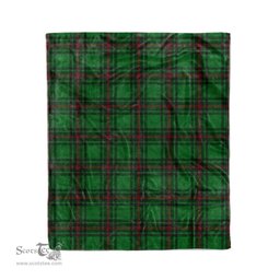 Plaid Blanket Anstruther Hunting Tartan Blanket Scottish Green Plaid Throw Blanket Tartan Plaid Fleece Blanket - Scotstee Shop