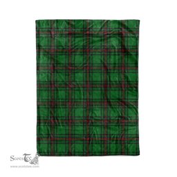 Plaid Blanket Anstruther Hunting Tartan Blanket Scottish Green Plaid Throw Blanket Tartan Plaid Fleece Blanket - Scotstee Shop