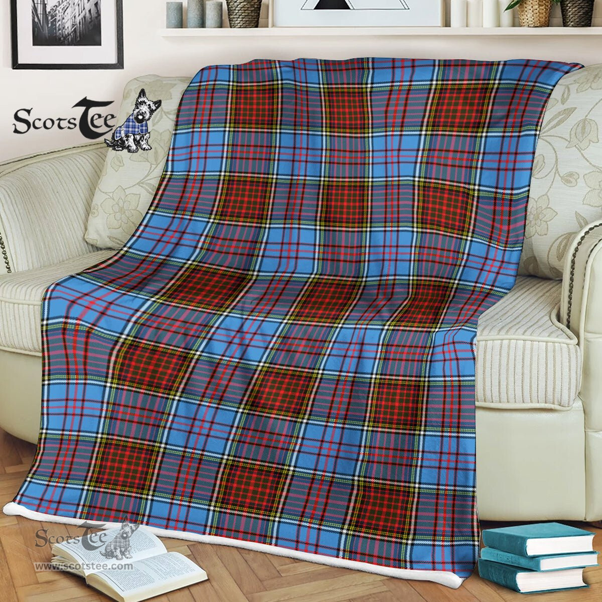 Anderson Tartan Blanket Anderson Tartan Blanket Plaid Blanket Anderson Modern Tartan Blanket - Scotstee Shop