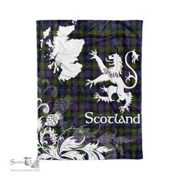 Tartan Plaid Fleece Blanket Tartan Blanket Thistle and Lion Scottish Clan Murray of Atholl Modern Plaid Blanket, tartan blanket, plaid blanket, red plaid blanket, buffalo plaid blanket, green plaid blanket, plaid fleece blanket, blue plaid blanket, red tartan blanket, tartan plaid blanket, black and white plaid blanket, christmas plaid blanket, orange plaid blanket, tartan plaid throw blanket, pink plaid blanket, brown plaid blanket, buffalo check blanket